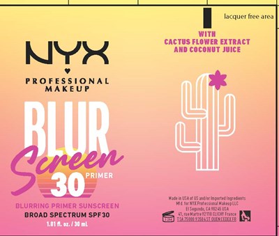 Image Of A Label (Nyxblurscreen Pdp)